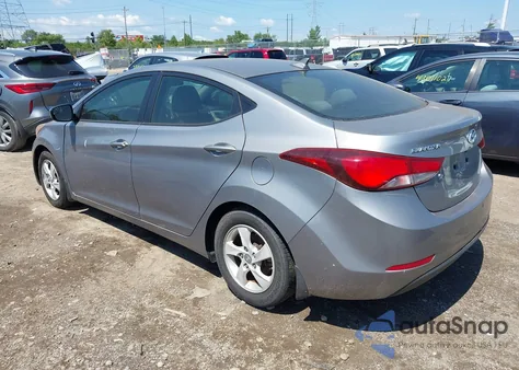 2015 Hyundai Elantra Se from USA, damaged, VIN KMHDH4AE6FU279723